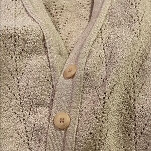 Vertigo Paris Taupe Knit Cardigan